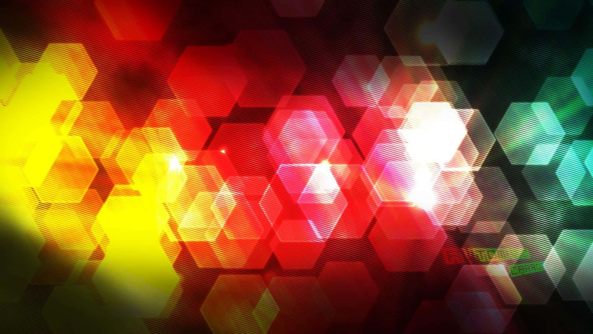 A Colorful Abstract Background With A Rainbow Of Lights