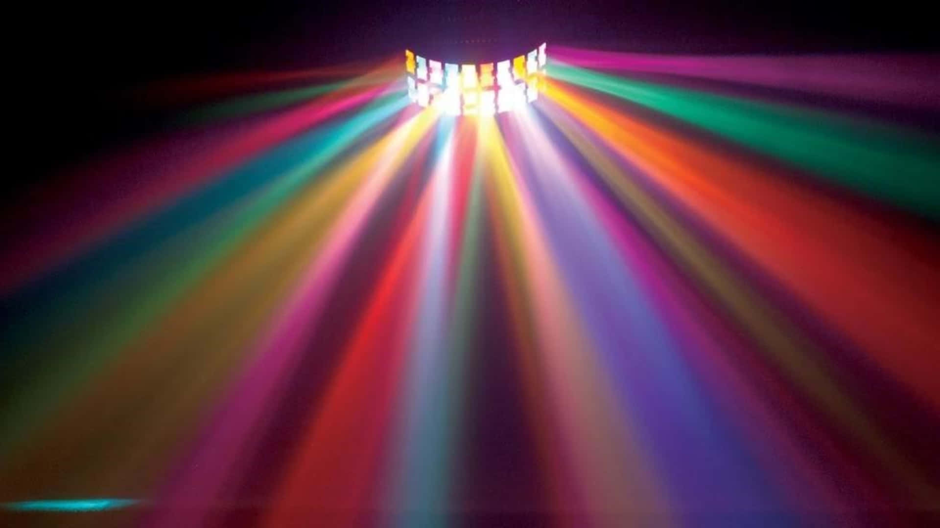 A Colorful Light Beam In The Dark