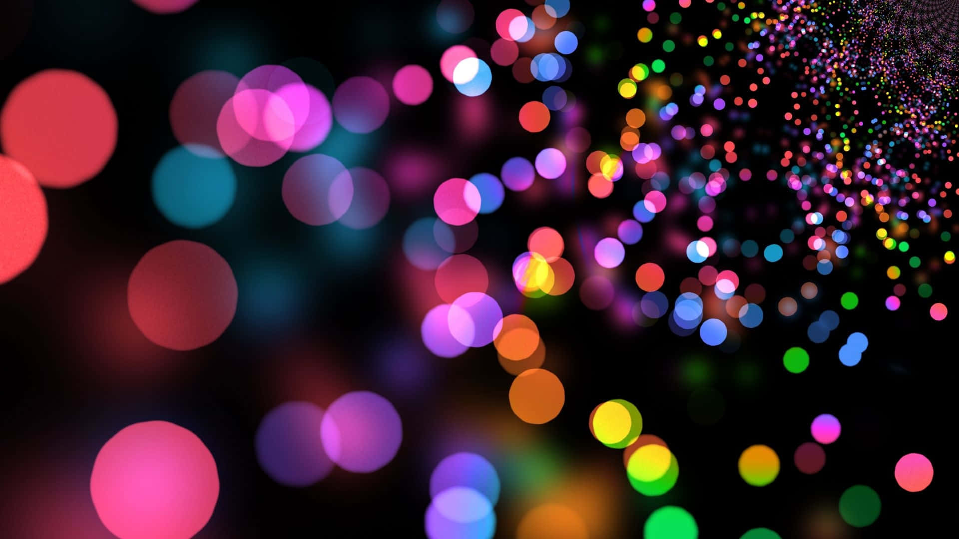 A Colorful Background With A Lot Of Lights
