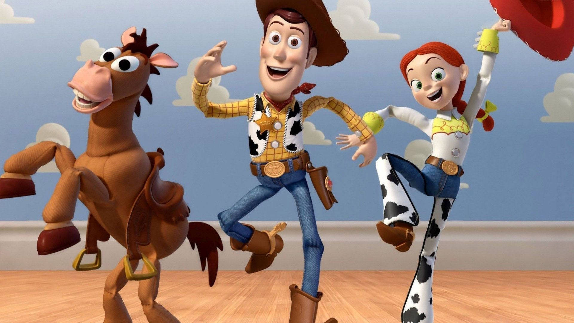 Partying Bullseye Toy Story Papel de Parede