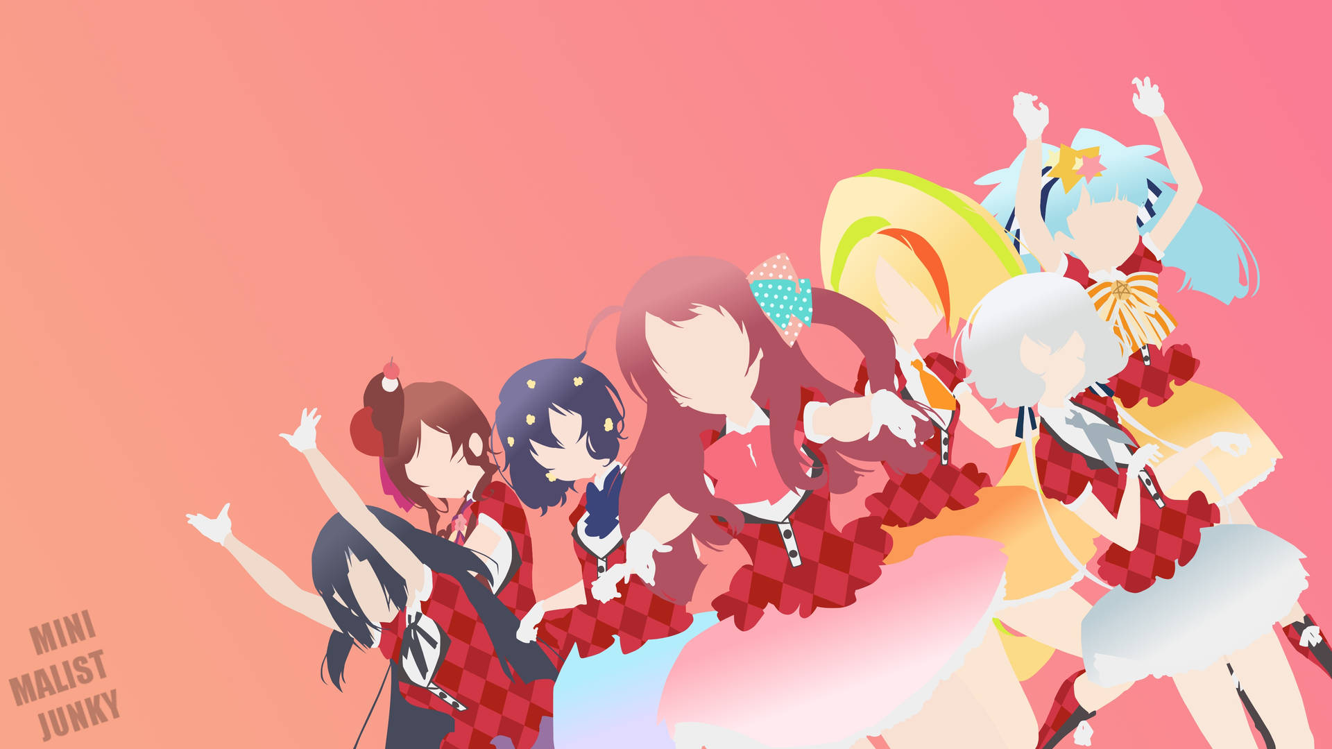 Partying Zombie Land Saga Characters
