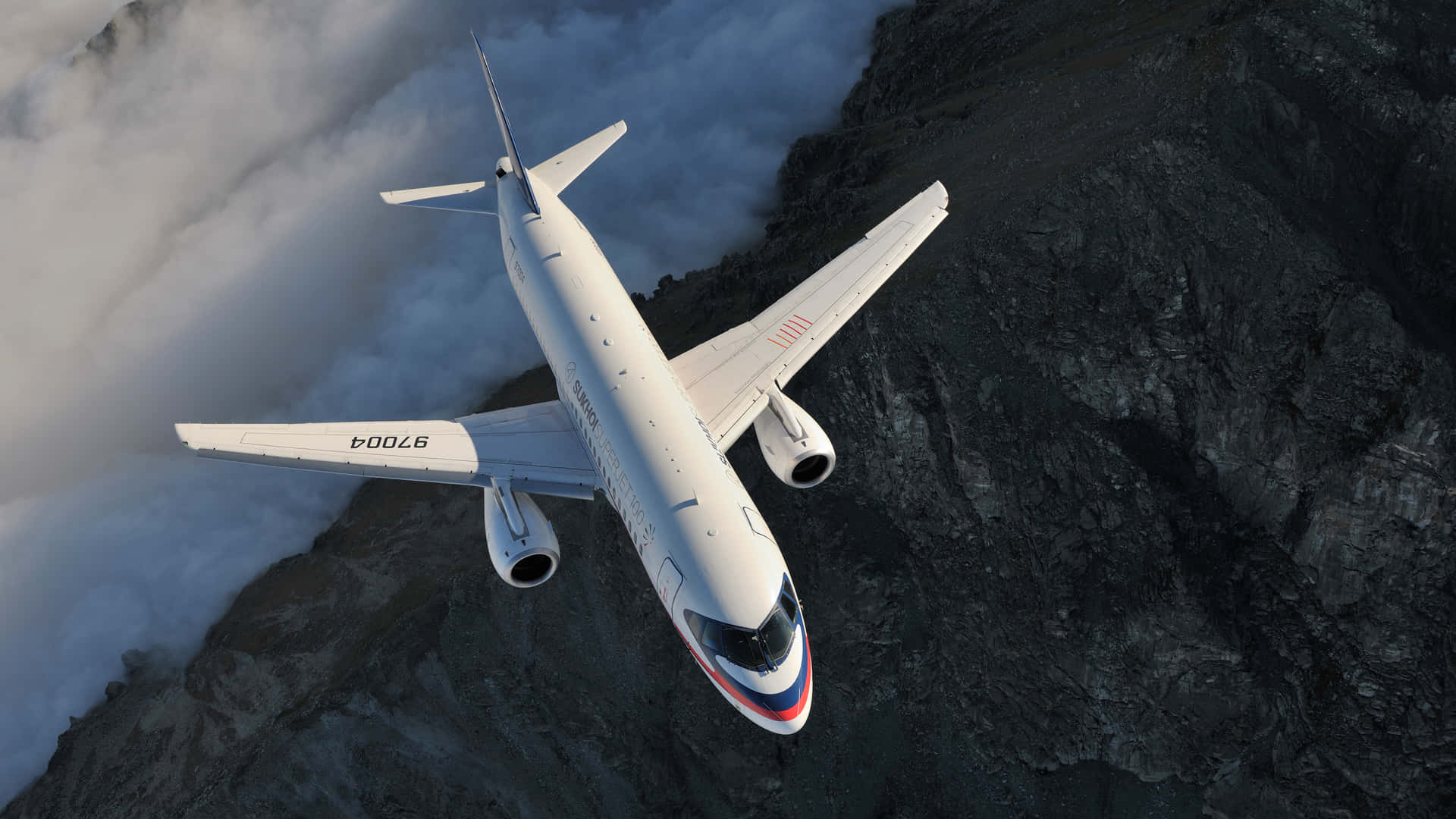 High Above the Clouds - Passenger Aircraft Wallpaper