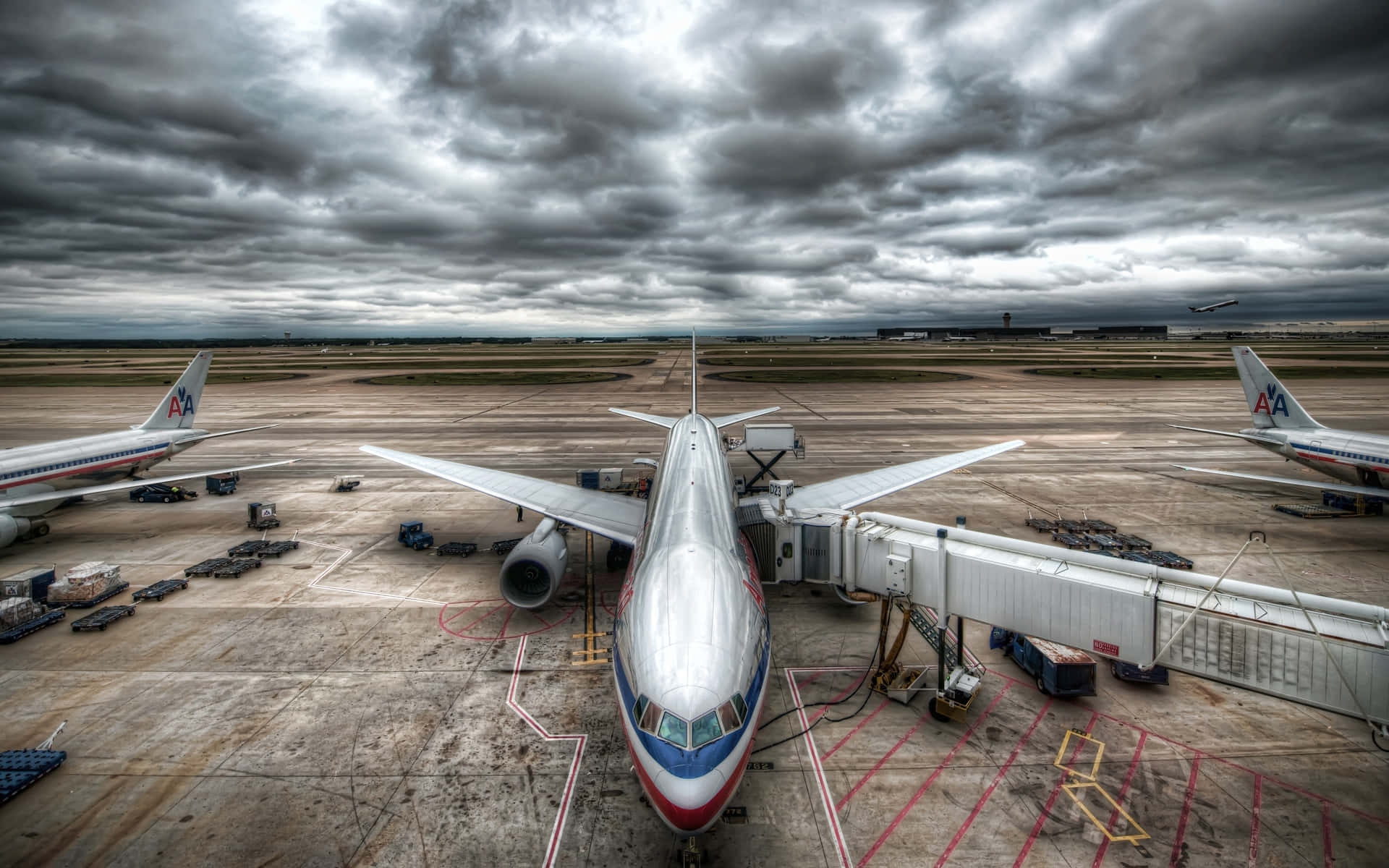 Aviónde Pasajeros En Un Día Soleado Fondo de pantalla