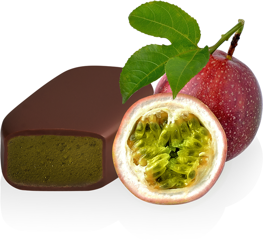 Passion Fruit Chocolate Delicacy PNG