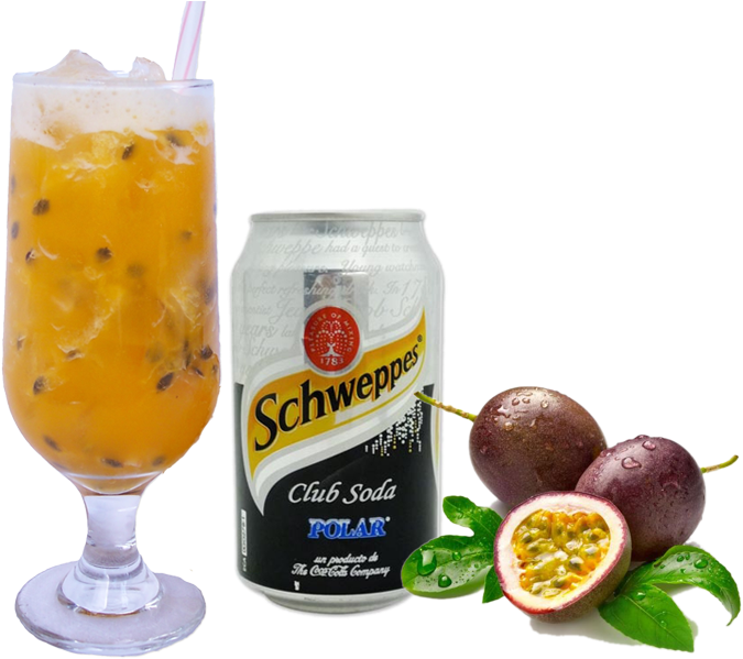 Passion Fruit Cocktailand Soda Can PNG