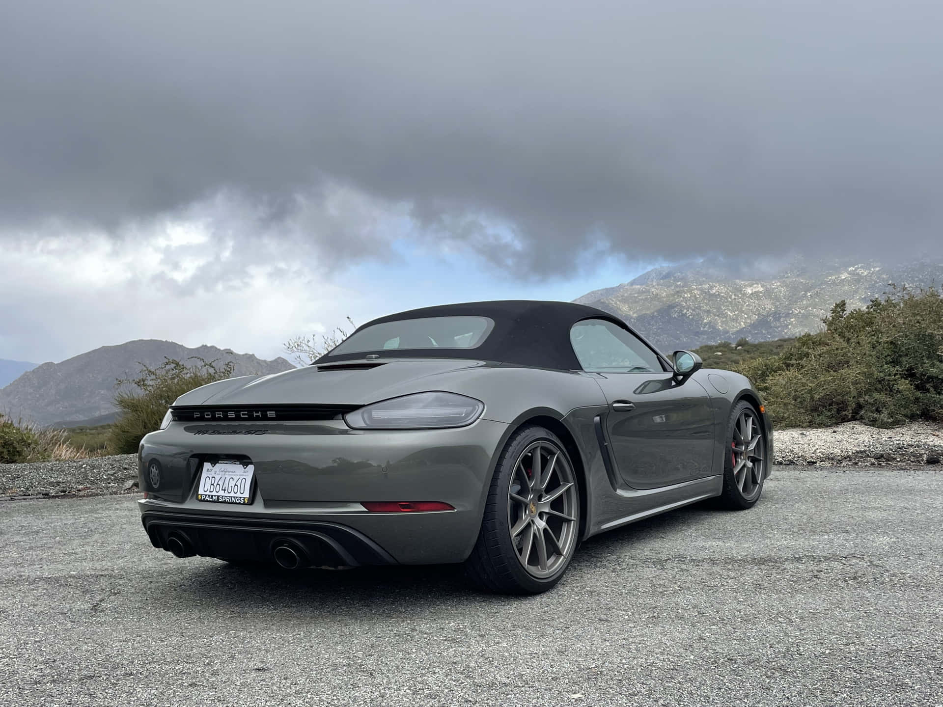 Passion Personified - The Majestic Porsche 718 Boxster Gts Wallpaper