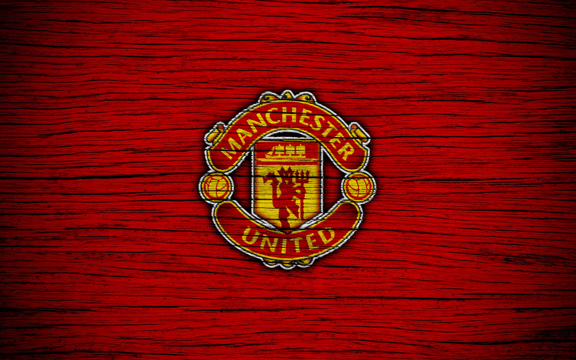 Passionate Manchester United Players Celebrating Victory Wallpaper