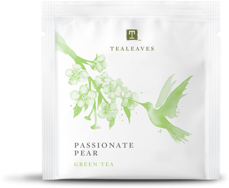 Passionate Pear Green Tea Package PNG
