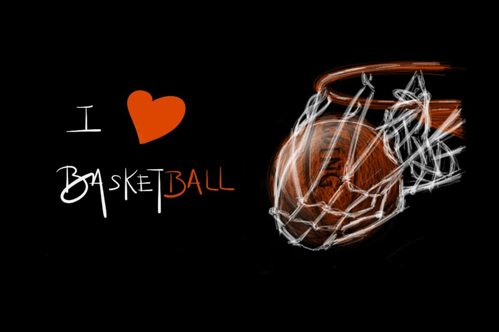 Passionfor Basketball Artwork Wallpaper