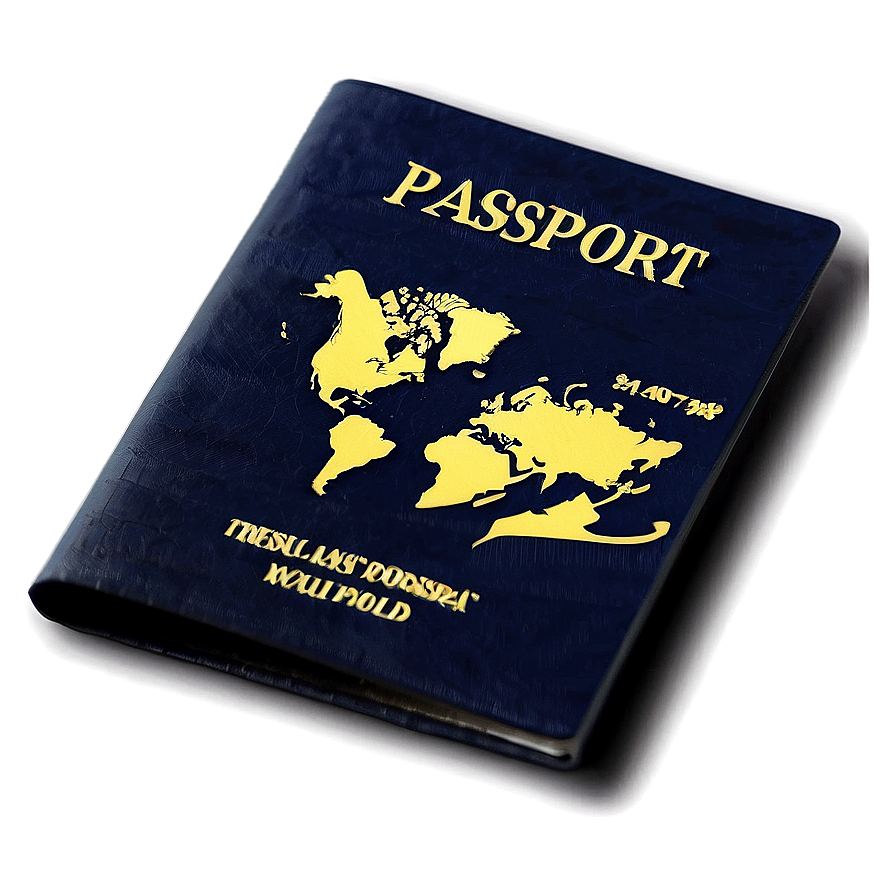Passport On World Map Png Bcd2 PNG