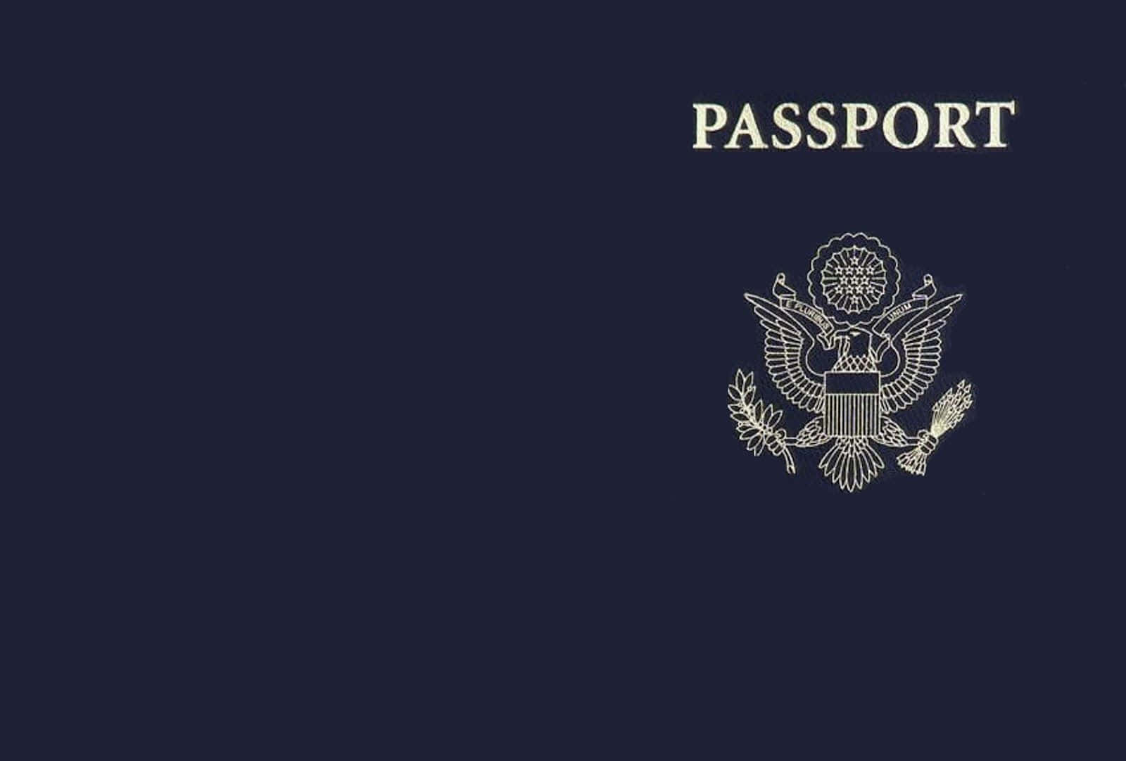 A Passport With The Us Eagle On It