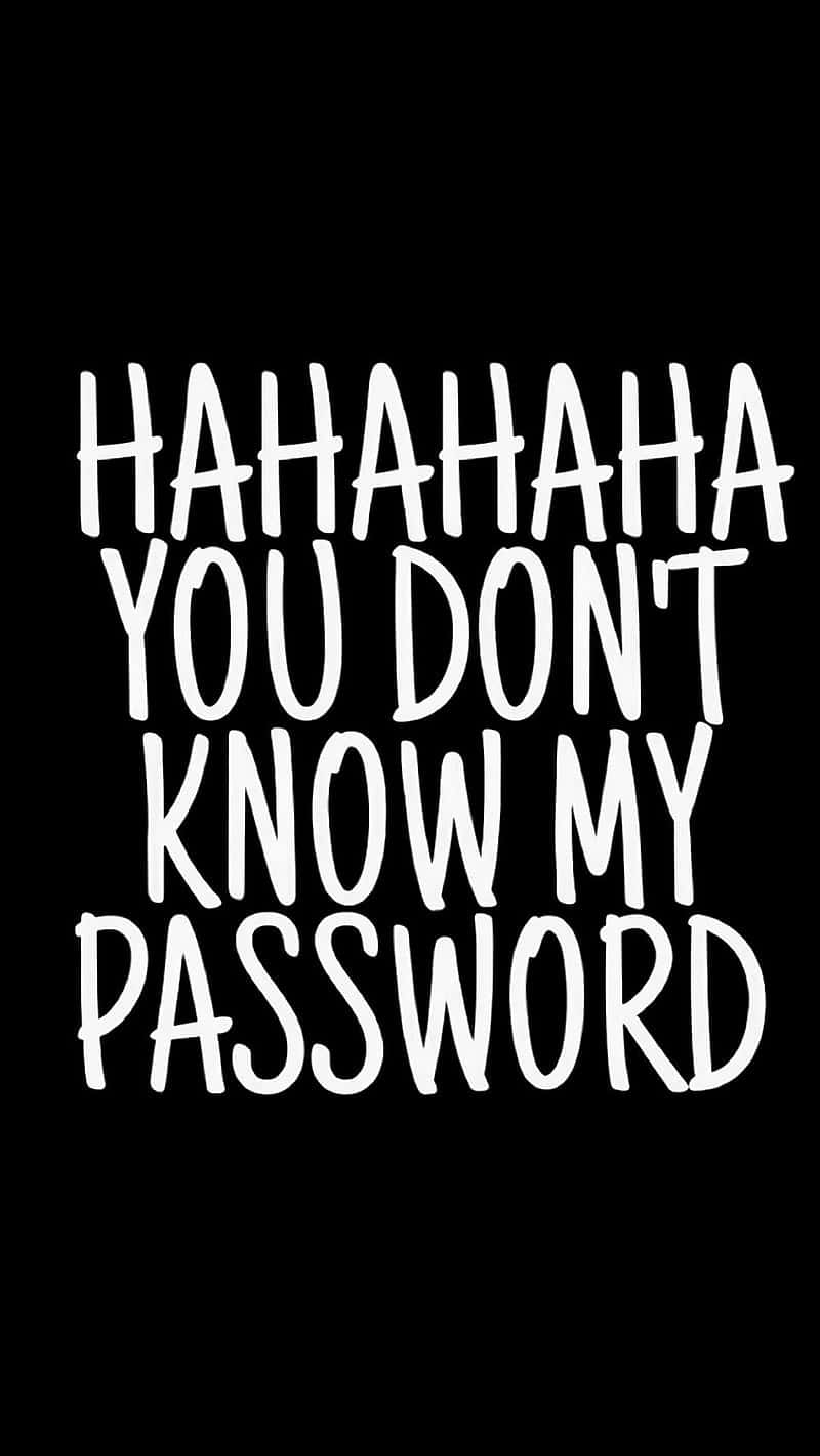 Password Security Message Wallpaper