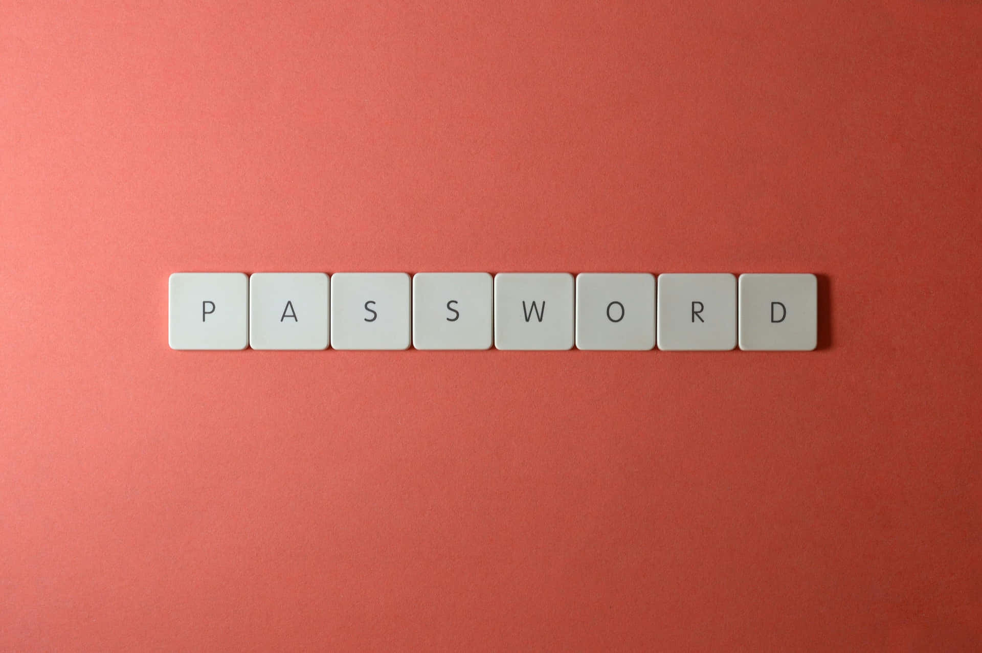 Passwordon Keyboard Tileson Red Background Wallpaper
