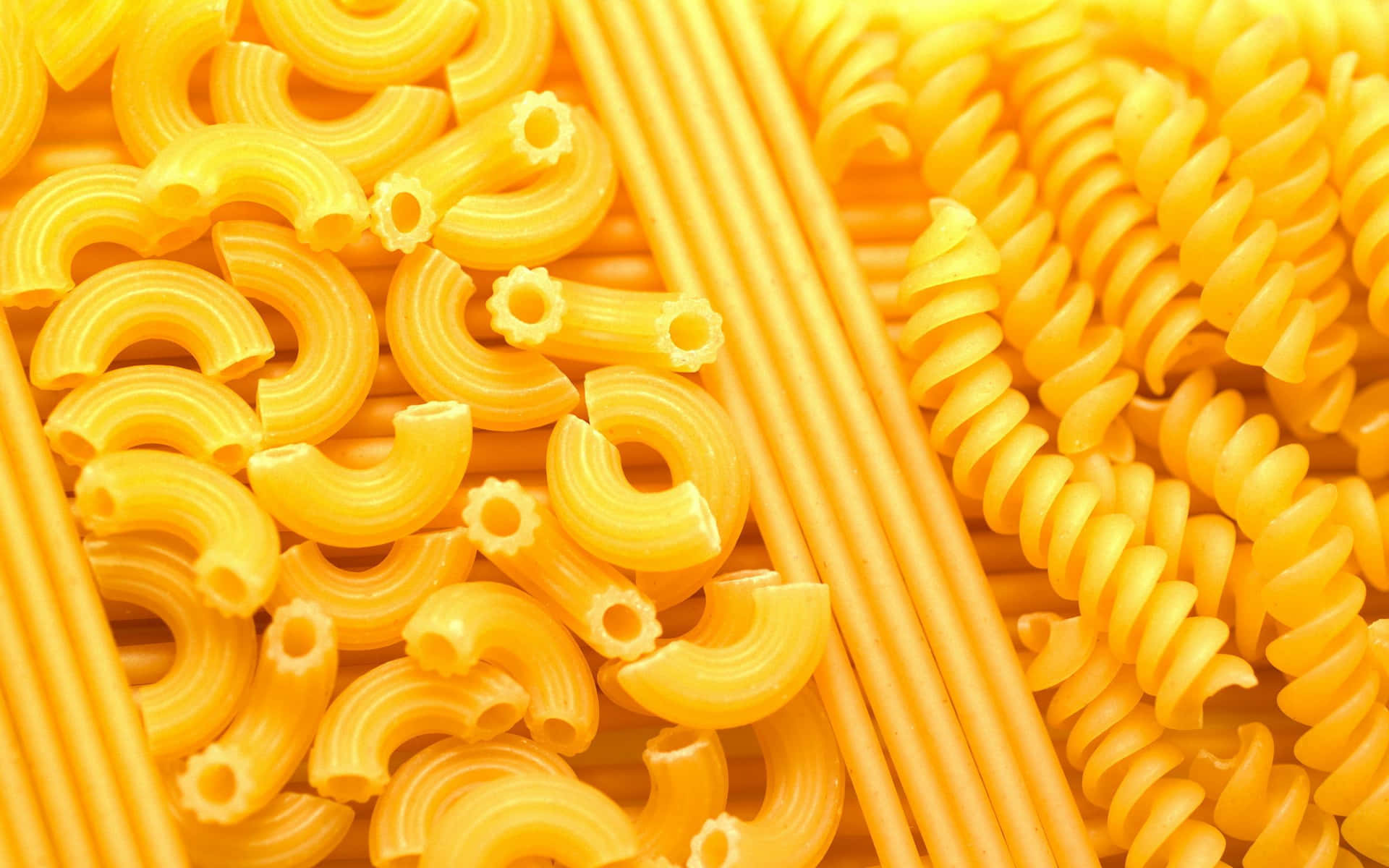 A Close Up Of Yellow Pasta
