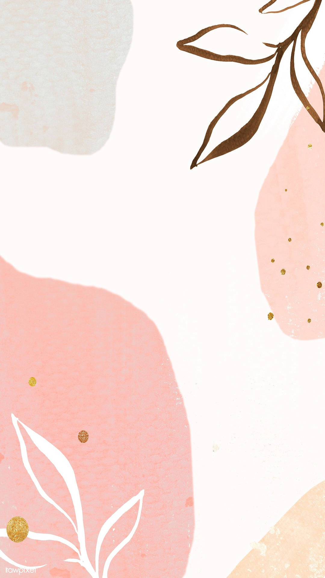 Unaencantadora Y Serena Ilustración Abstracta En Tonos Pastel. Fondo de pantalla