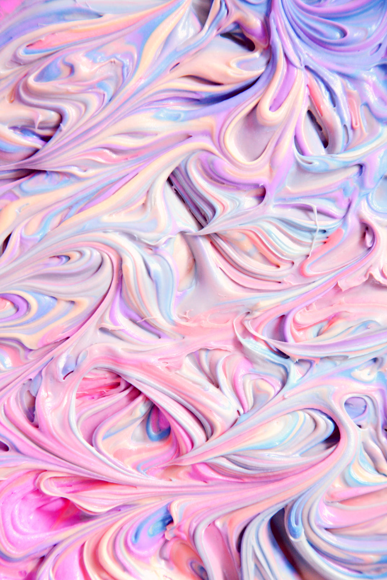 Abstract Swirls Of Natural Pastel Colors Wallpaper