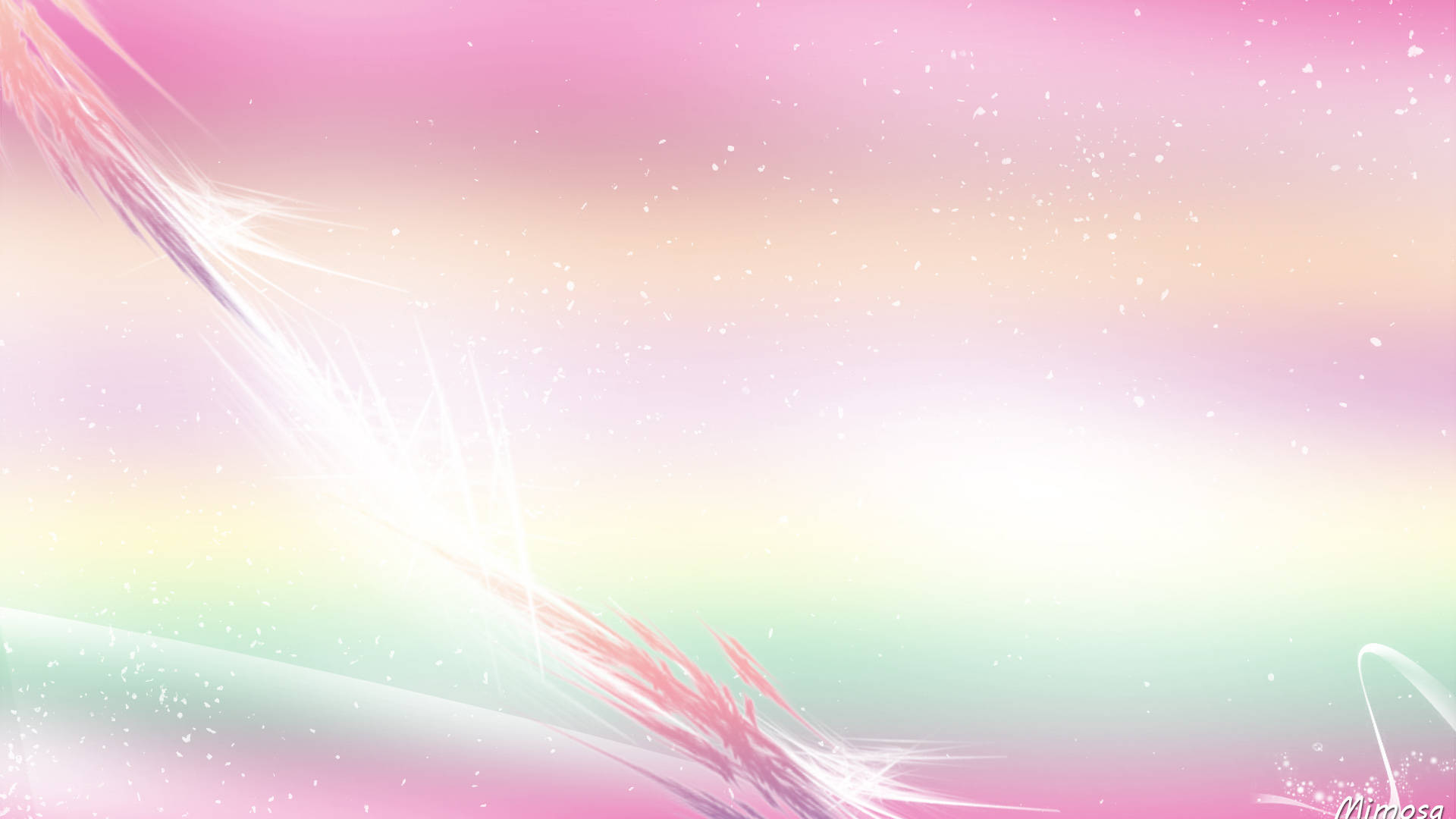 Iridescent Girly Pastel Abstract Wallpaper
