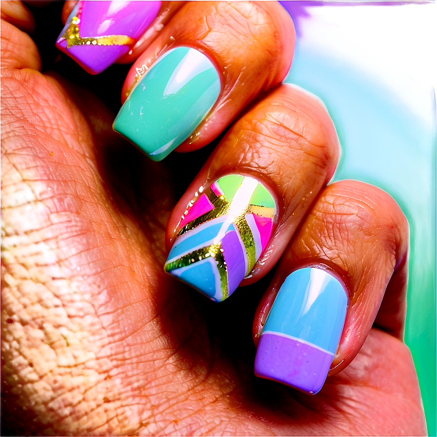 Pastel Acrylic Nails Collection Png Oiw PNG