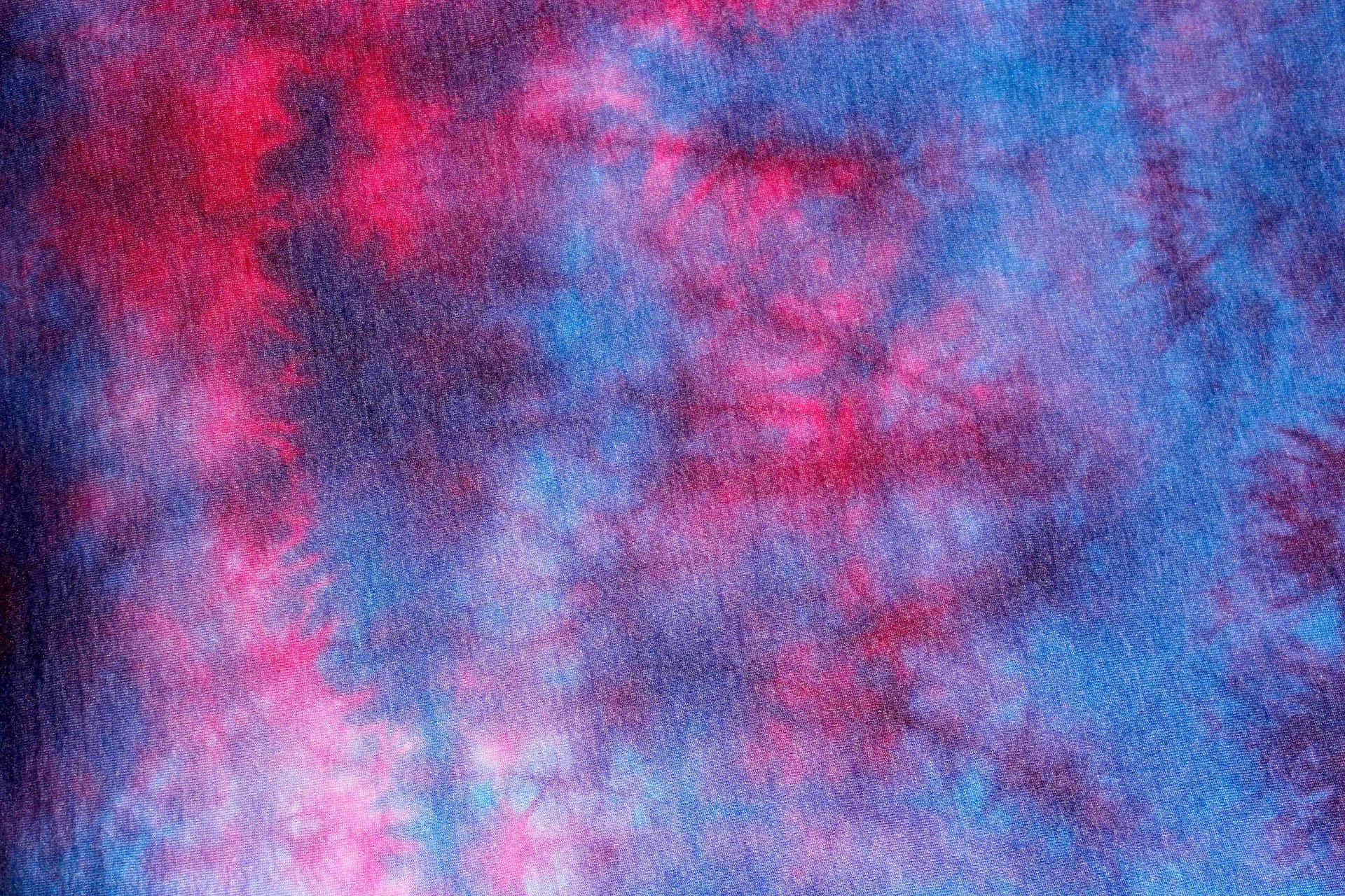 A Blue And Red Tie Dye Fabric