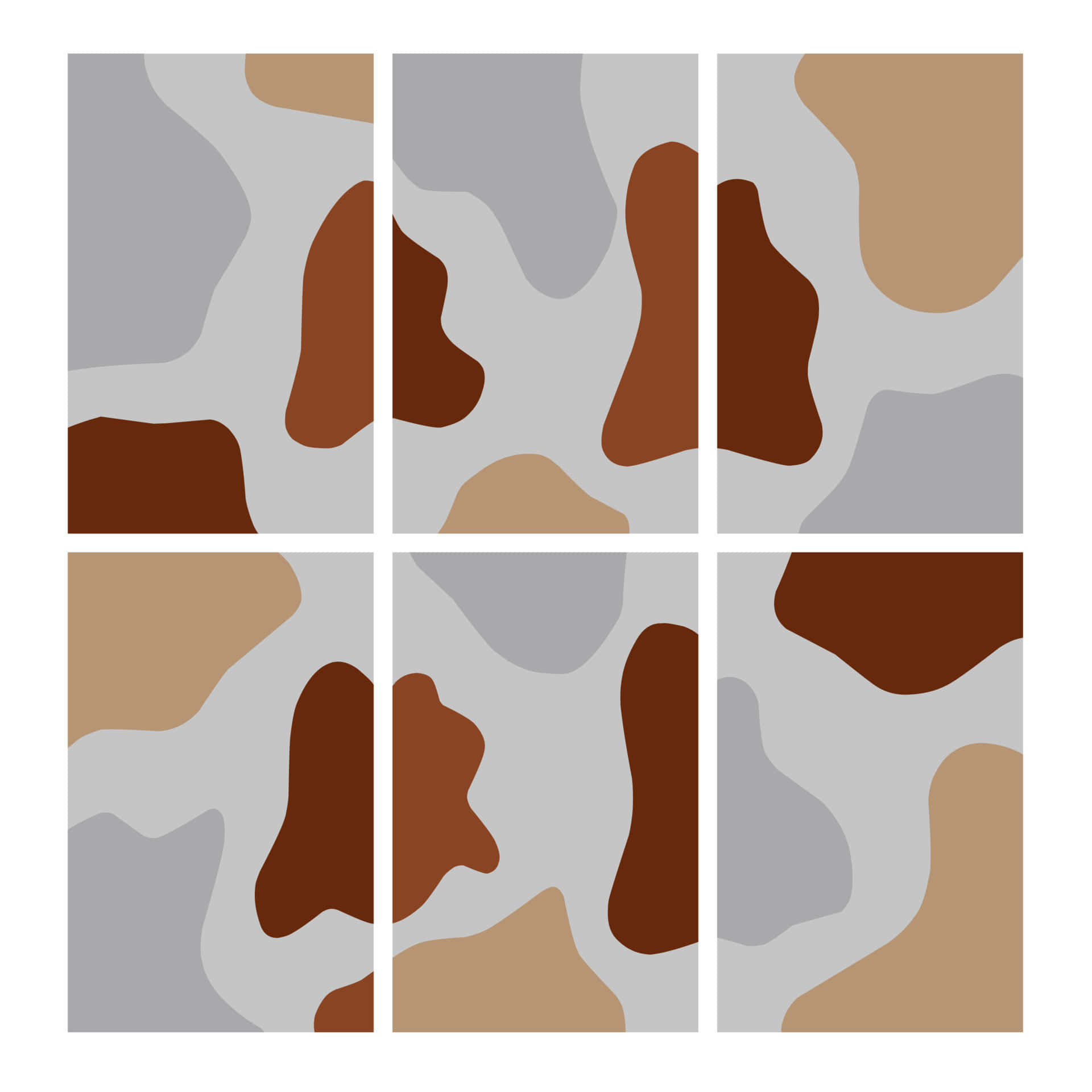 Pastel Aesthetic Brown Background Rectangles Camouflage