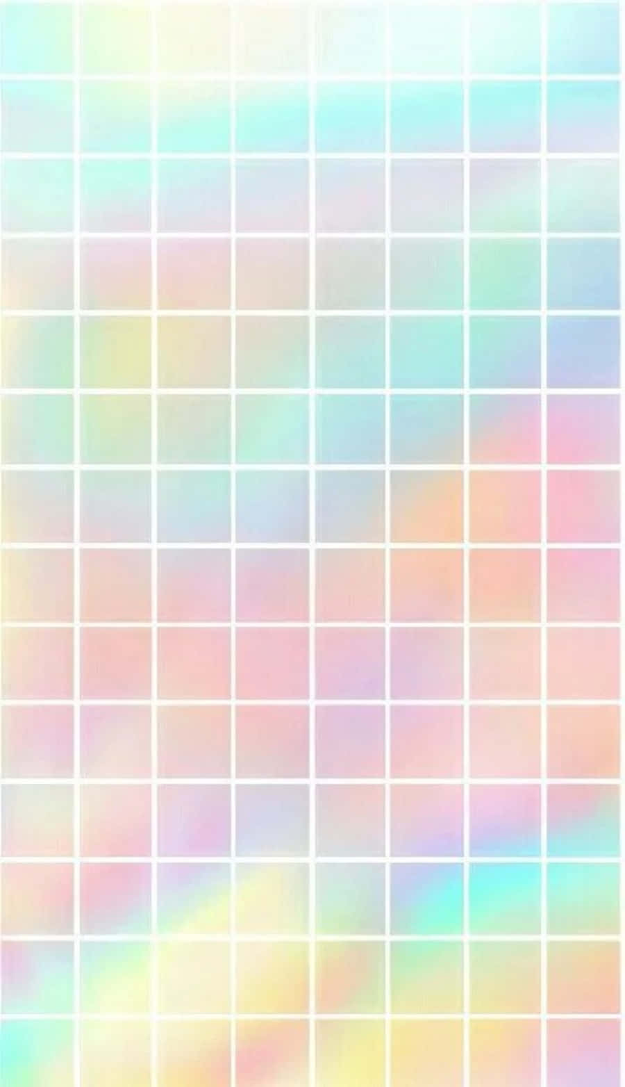 Pastel Aesthetic Grid Colorful Wallpaper
