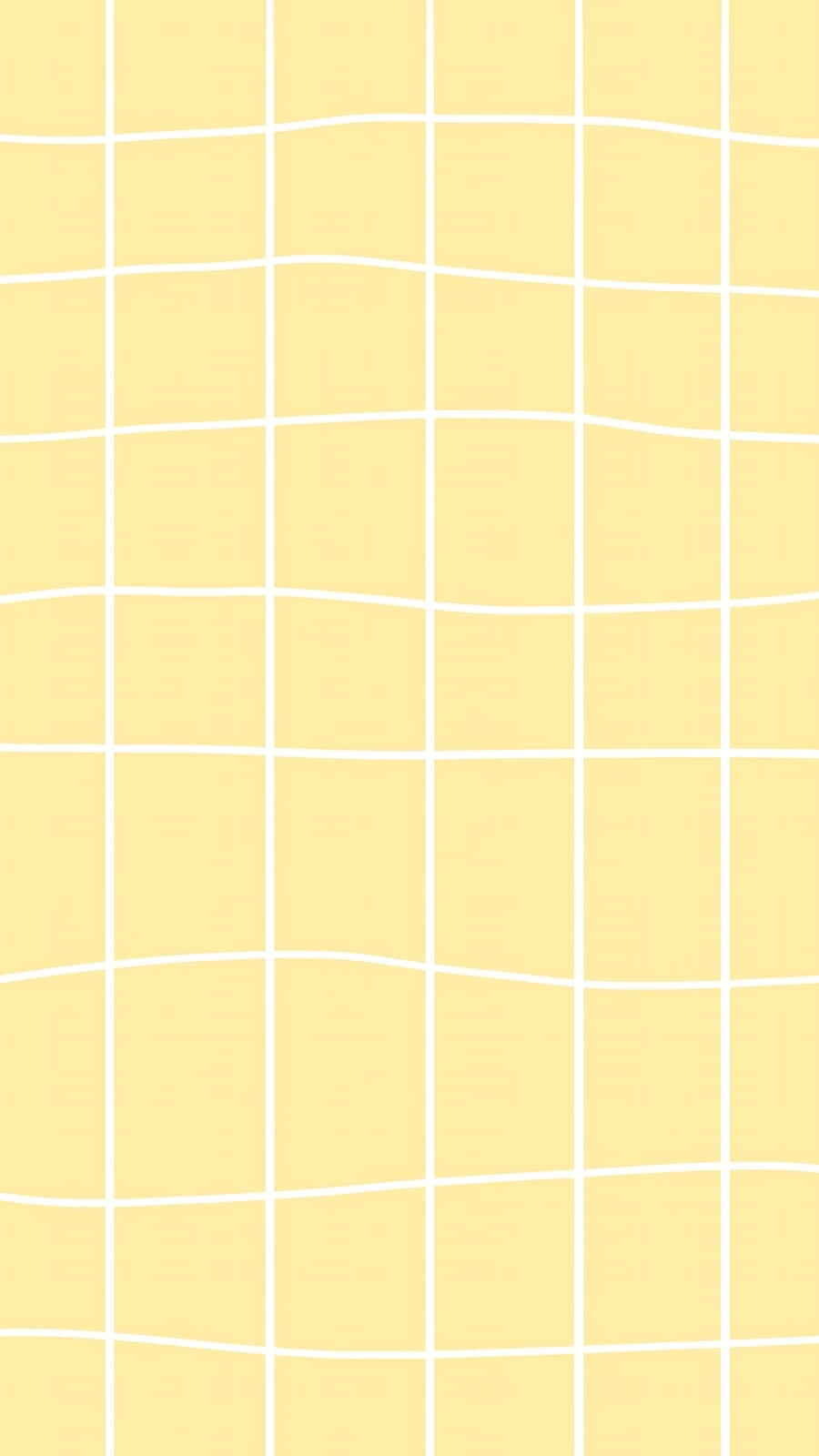 Pastel Aesthetic Grid Yellow Wallpaper