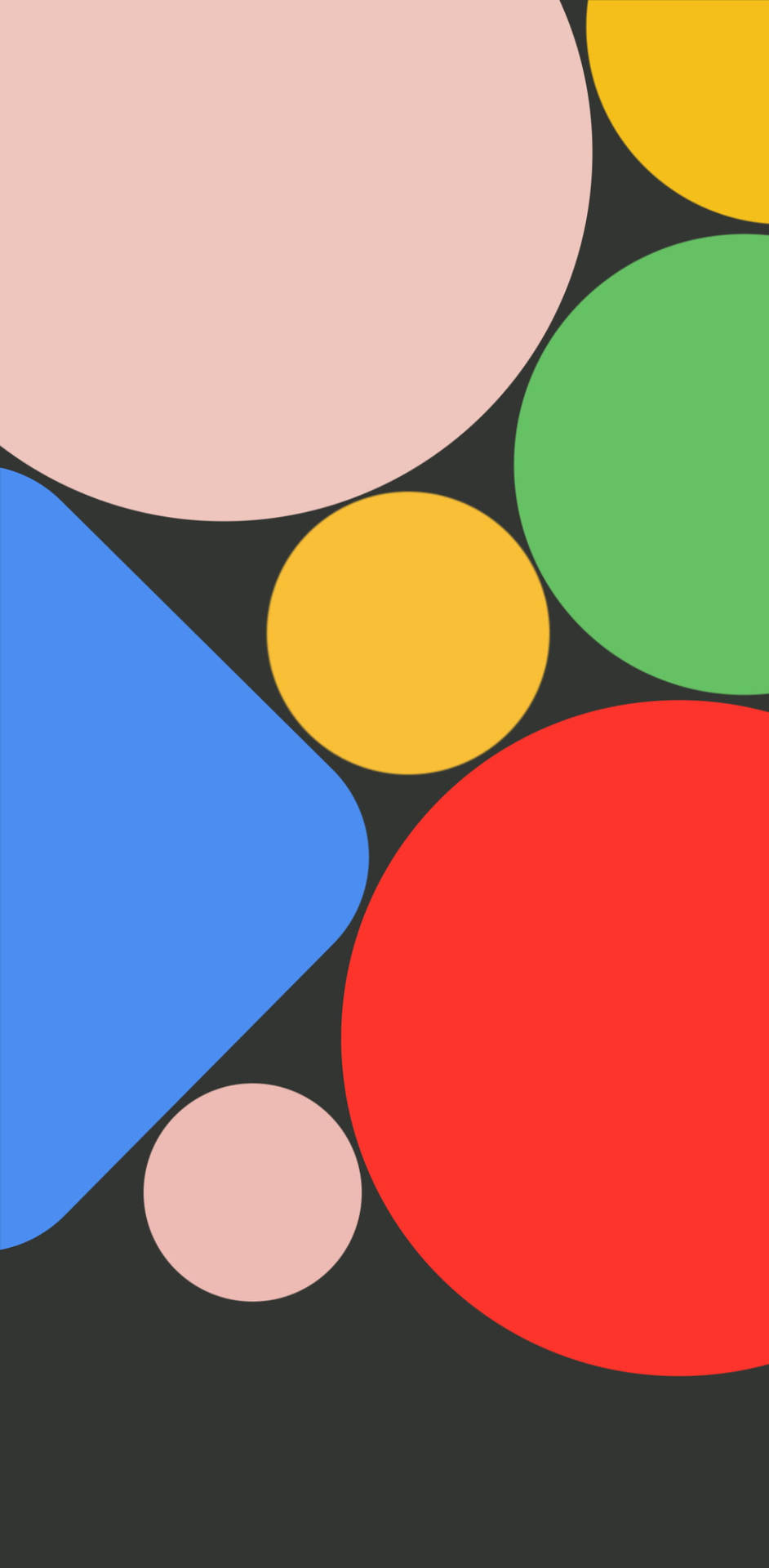 Pastel And Solid Shapes Google Pixel 4a Wallpaper