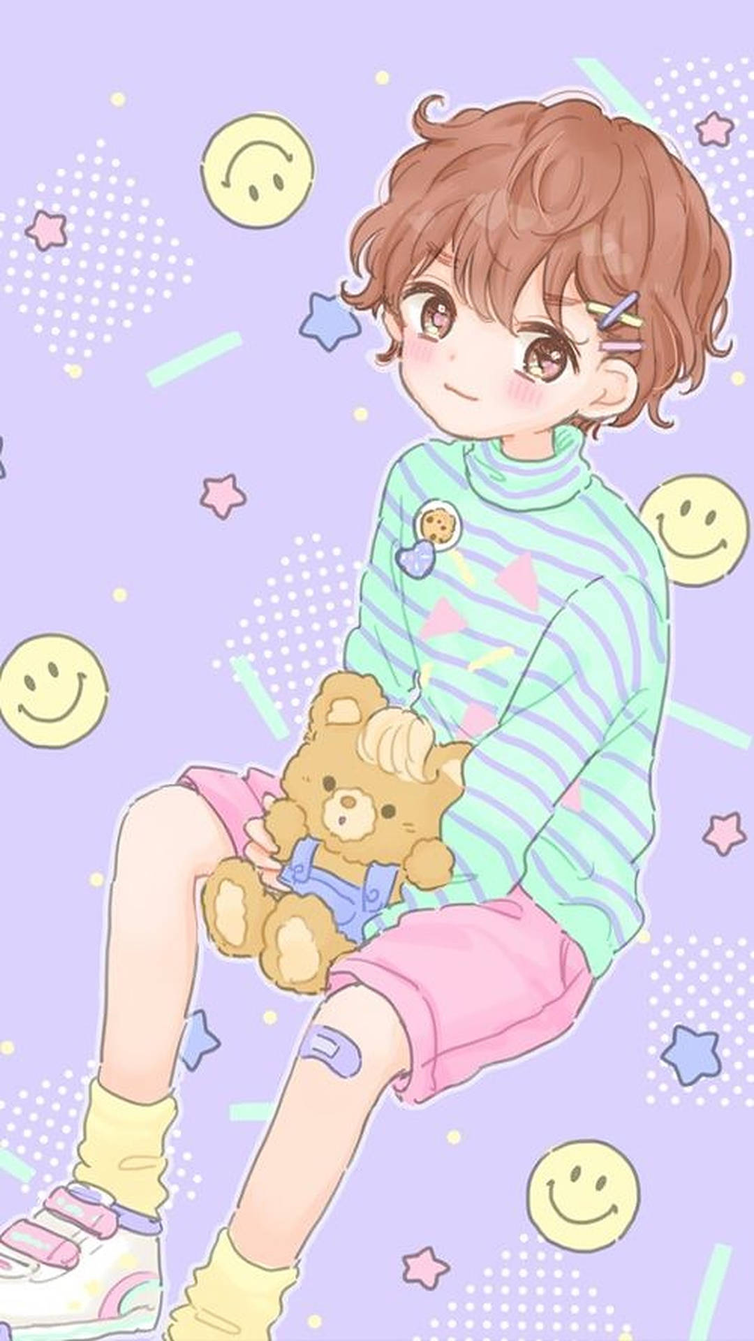 Pastel Anime Kids Wallpaper