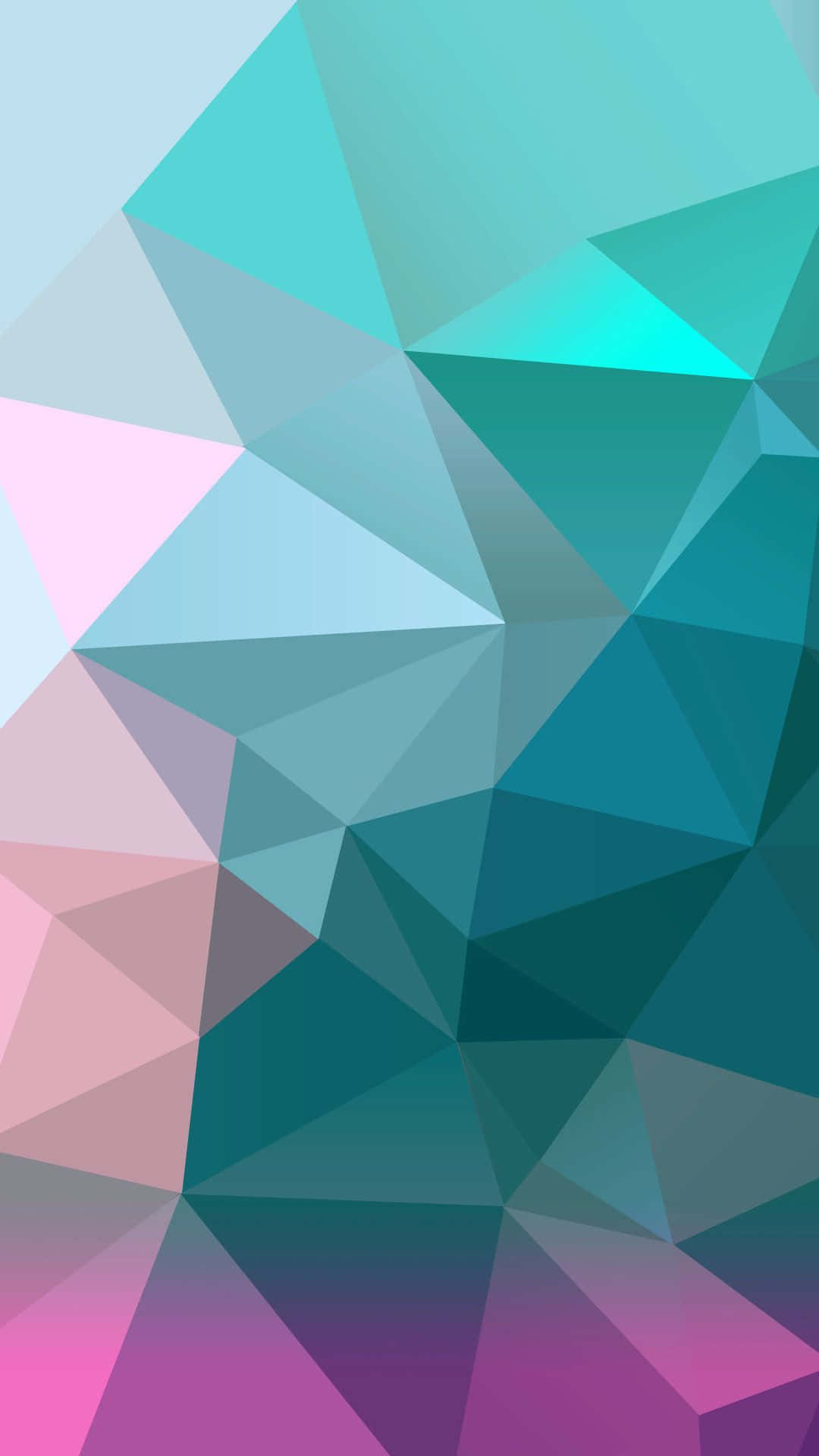 Polygon 3D Illusion Pastel Background