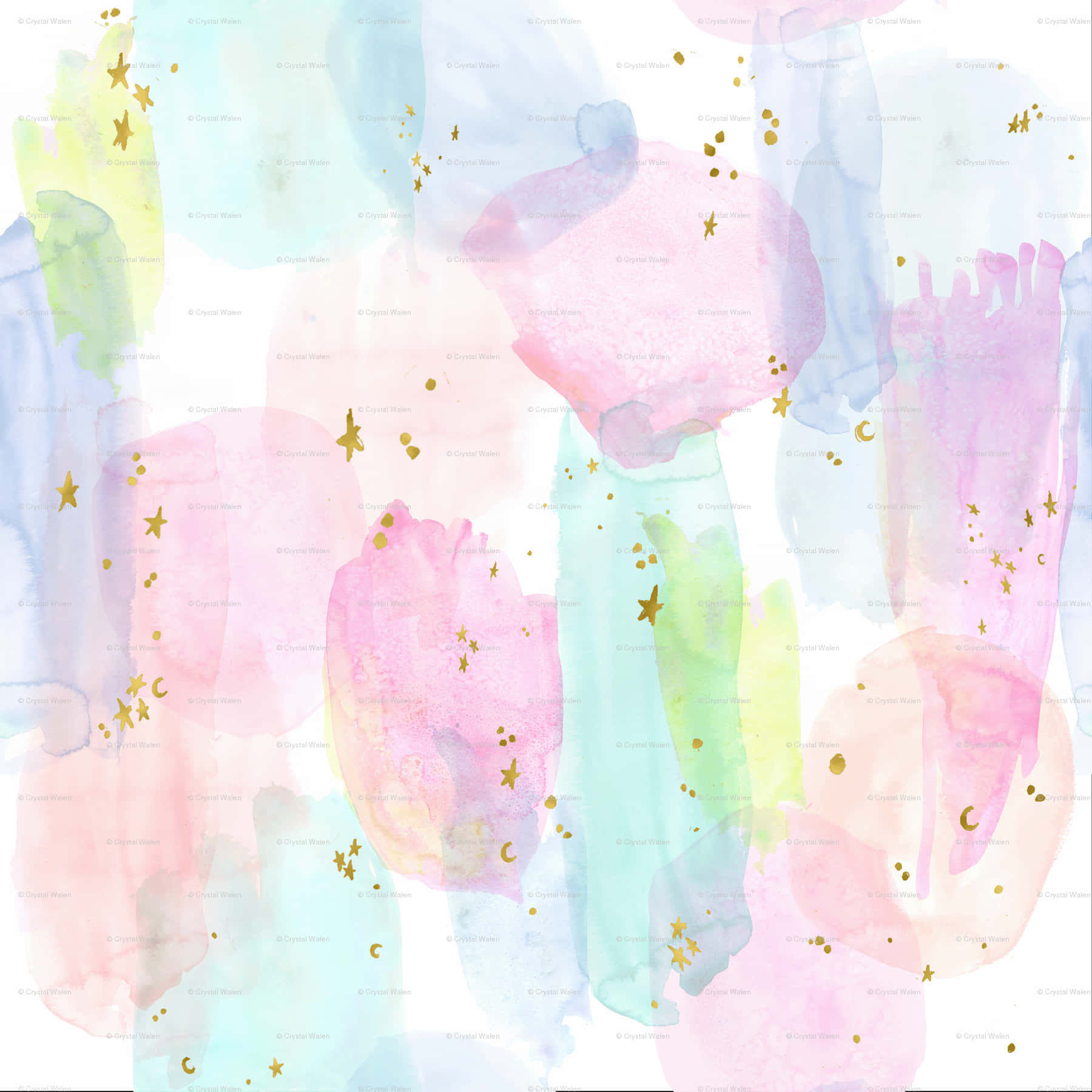 "A blown-up range of pastel colors bring life to a background"