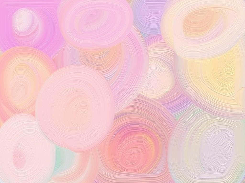 Overlapping Circles Pastel Background 1024 x 768 Background