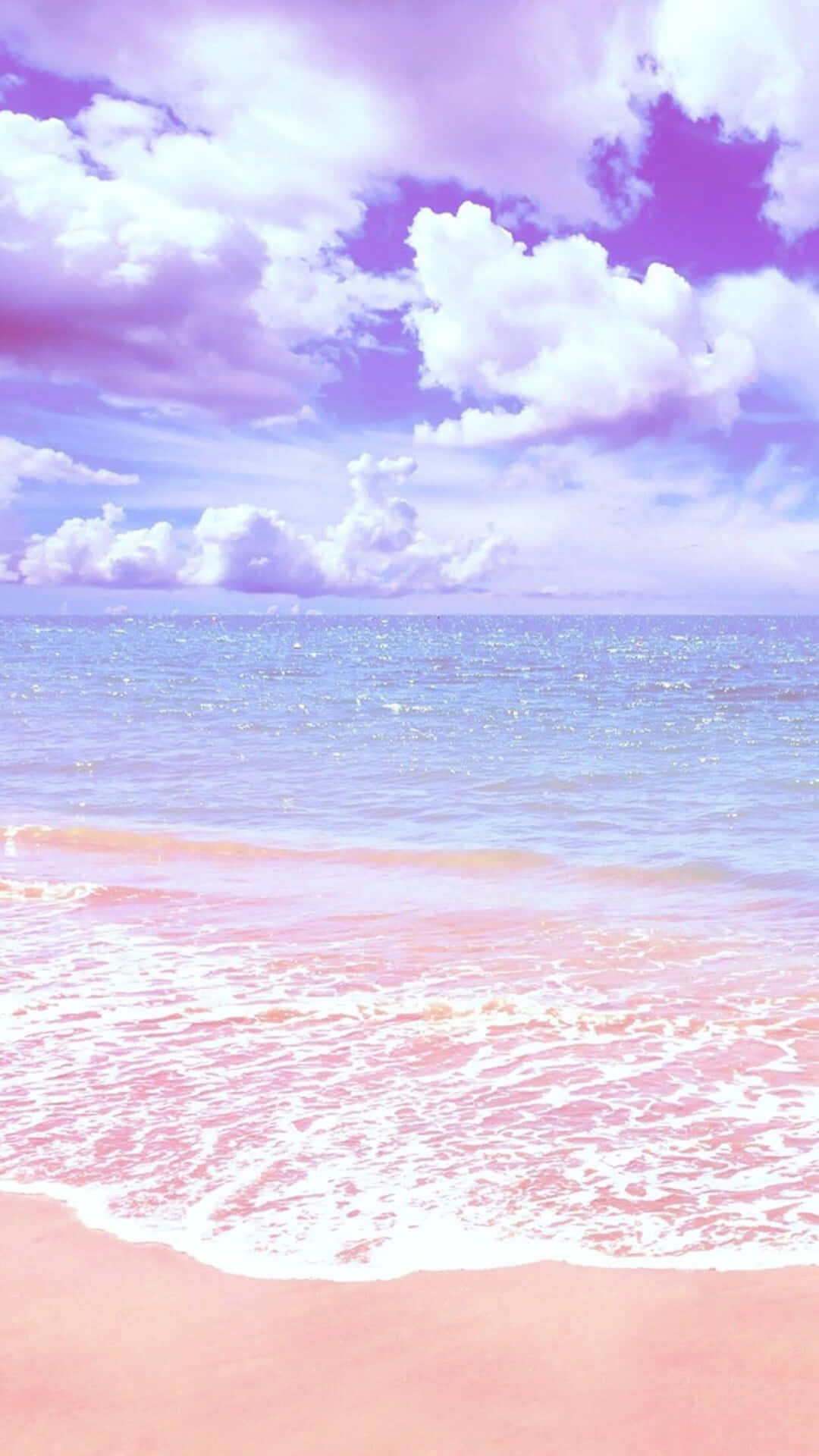 Pastel Beach Dreamscape Wallpaper