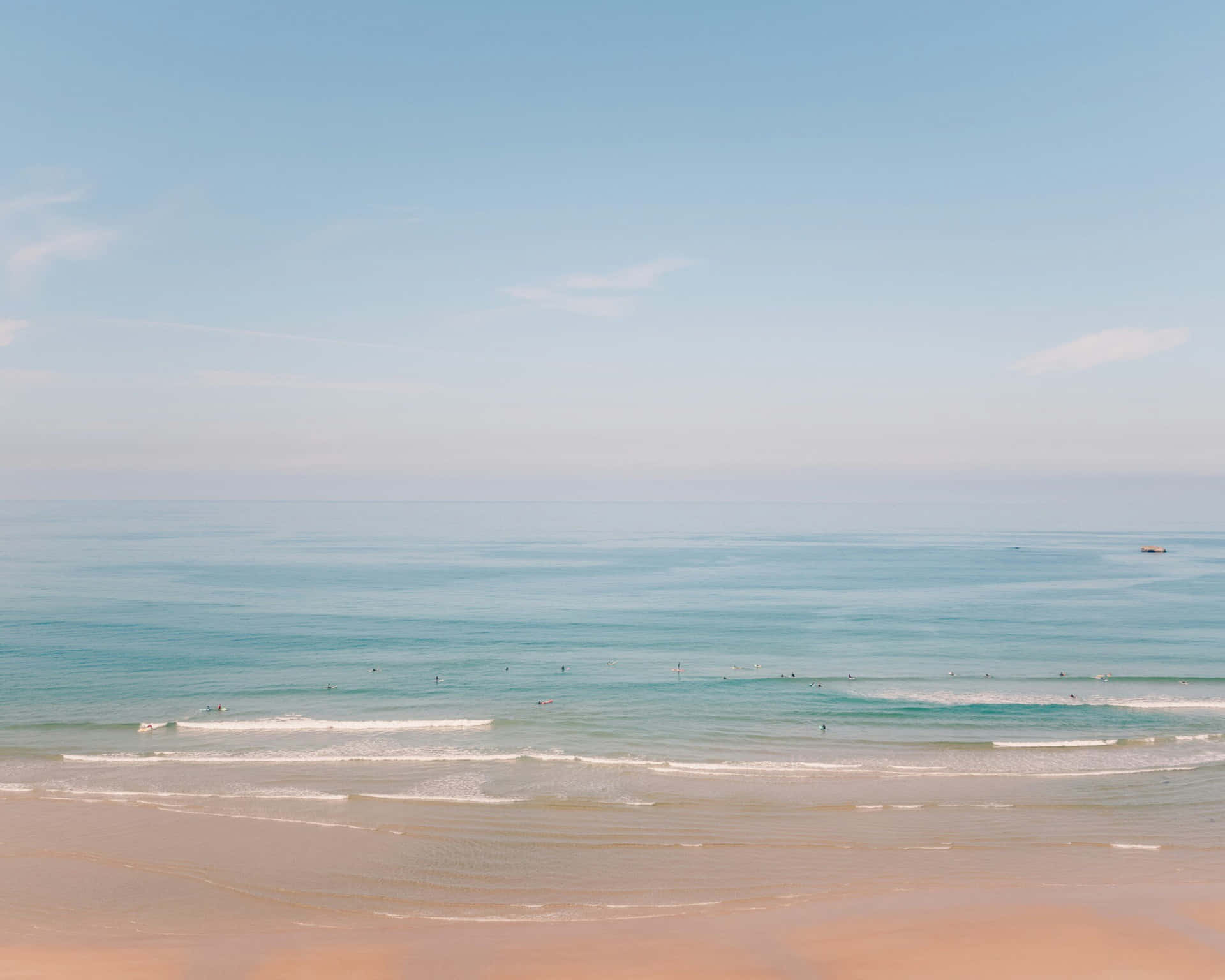 Pastel Beach Serenity.jpg Wallpaper