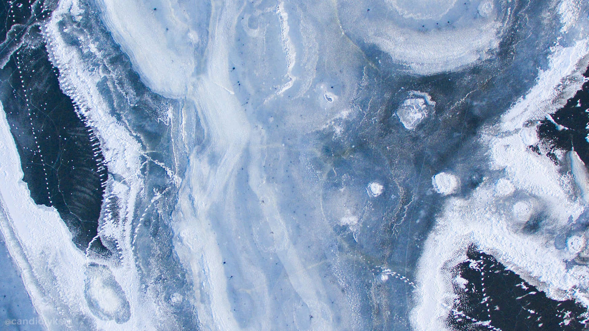 Pastel Blue Aesthetic Marble Desktop Wallpaper