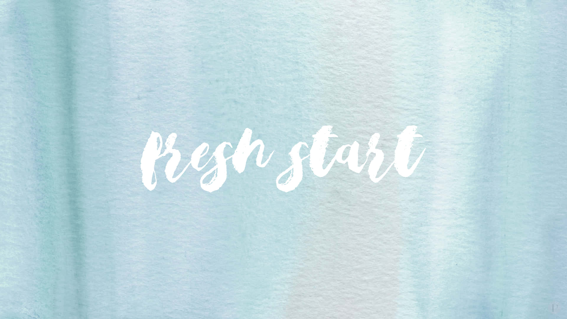 Pastel Blue Aesthetic Fresh Start Wallpaper