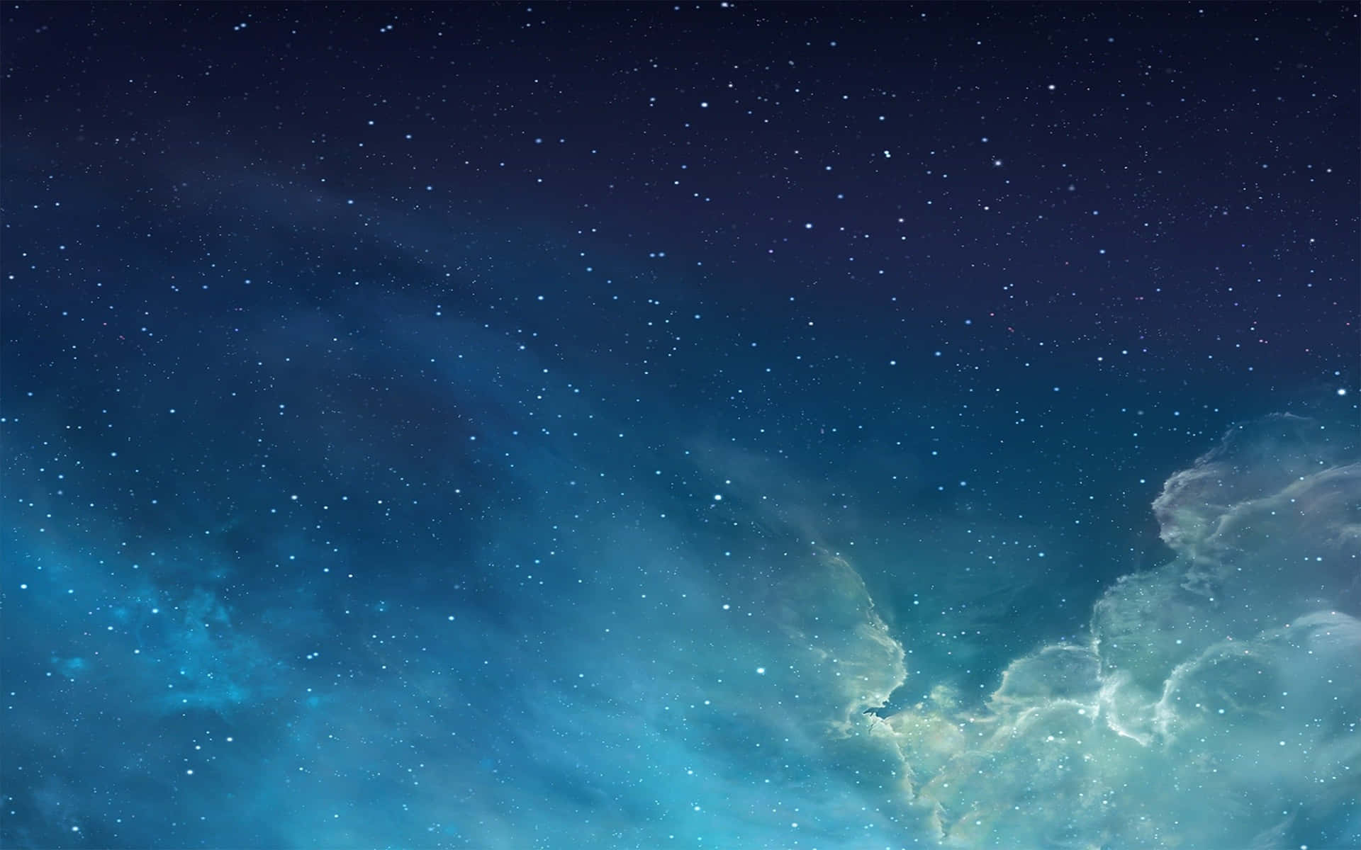 Pastelfärgadblå Estetisk Natt Himmel. Wallpaper