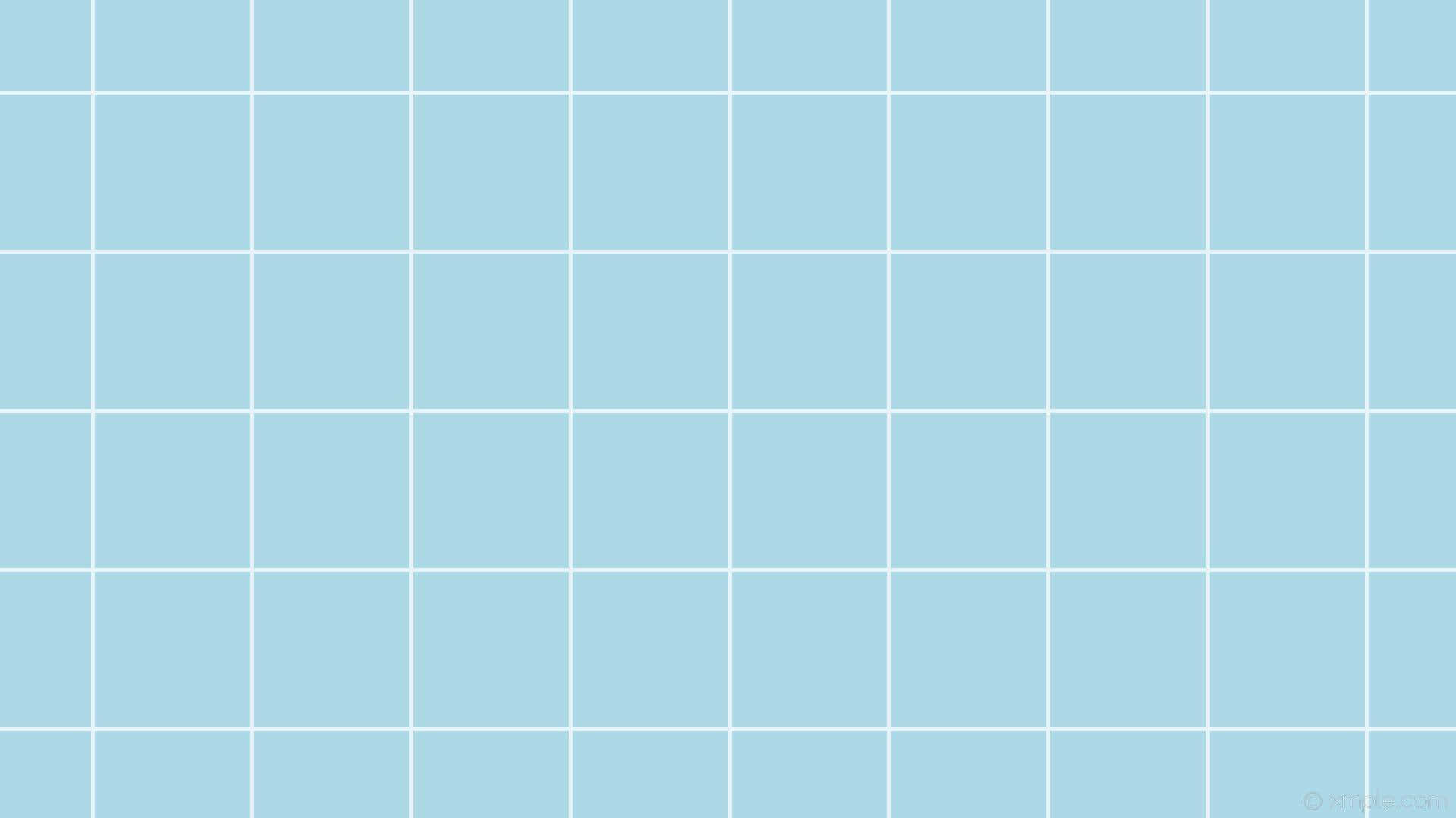 En blå flisebaggrund med kvadrater af forskellige nuancer af kølige blå. Wallpaper