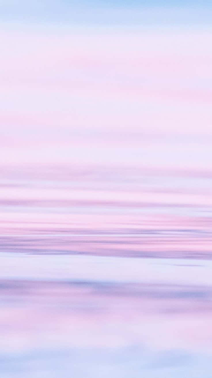 Einewunderschöne Landschaft In Pastellblau Und Pink. Wallpaper