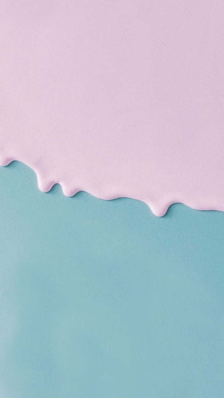 Soft and peaceful Pastel Blue and Pink wallpaper Wallpaper