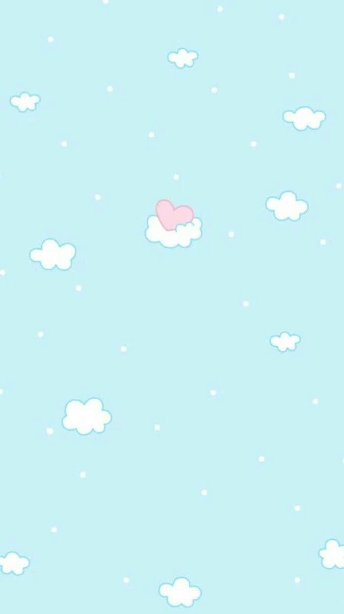Soft and Pretty Pastel Blue and Pink Wallpaper