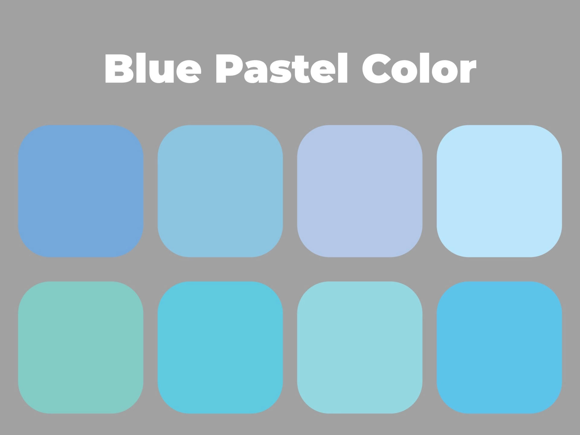 Pastel Blue Color Palette Wallpaper
