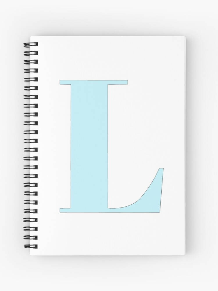 Pastel Blue Letter L On Notebook Wallpaper