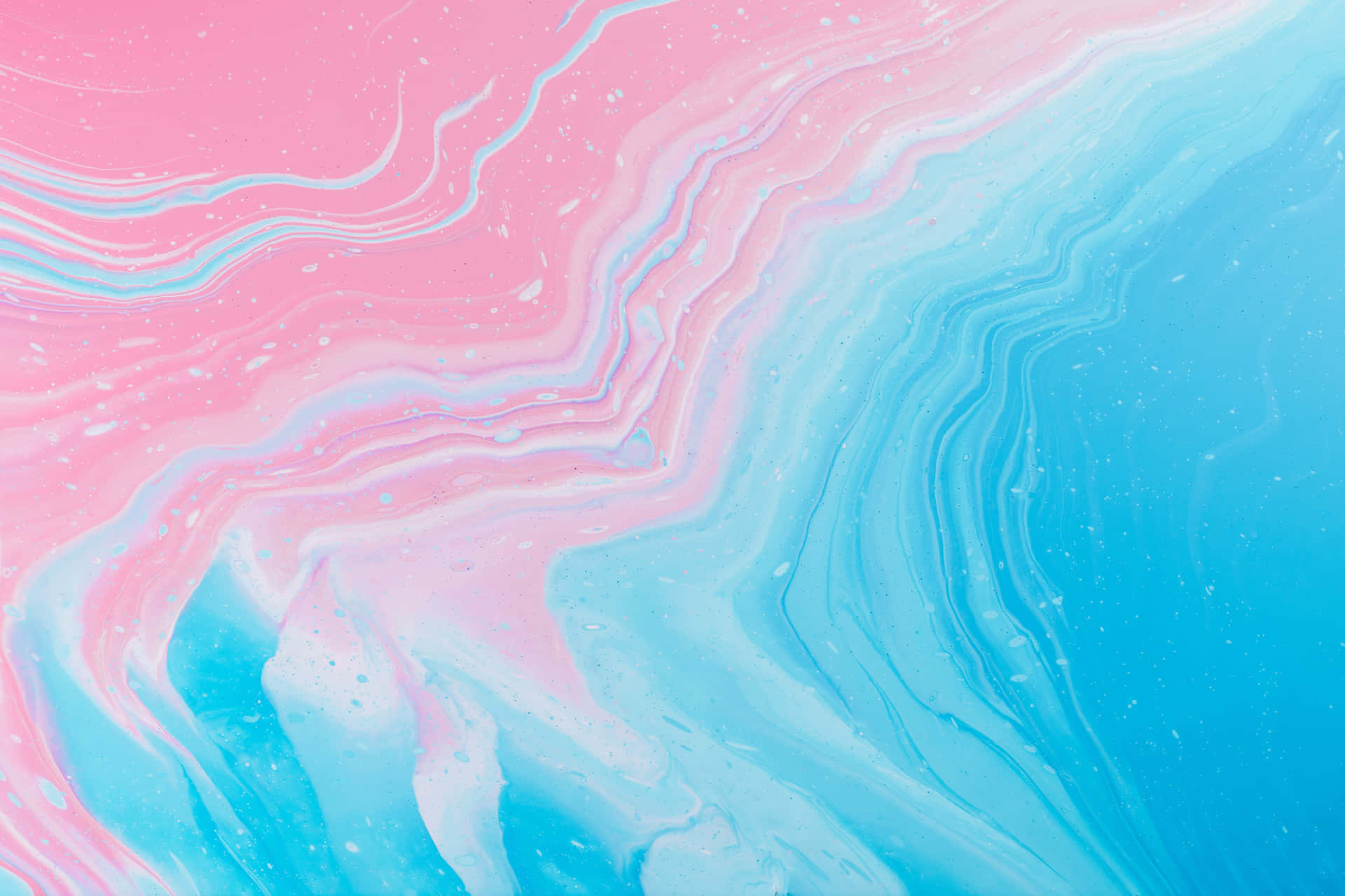 Pastelblå lyserød maling Splash Wallpaper Wallpaper