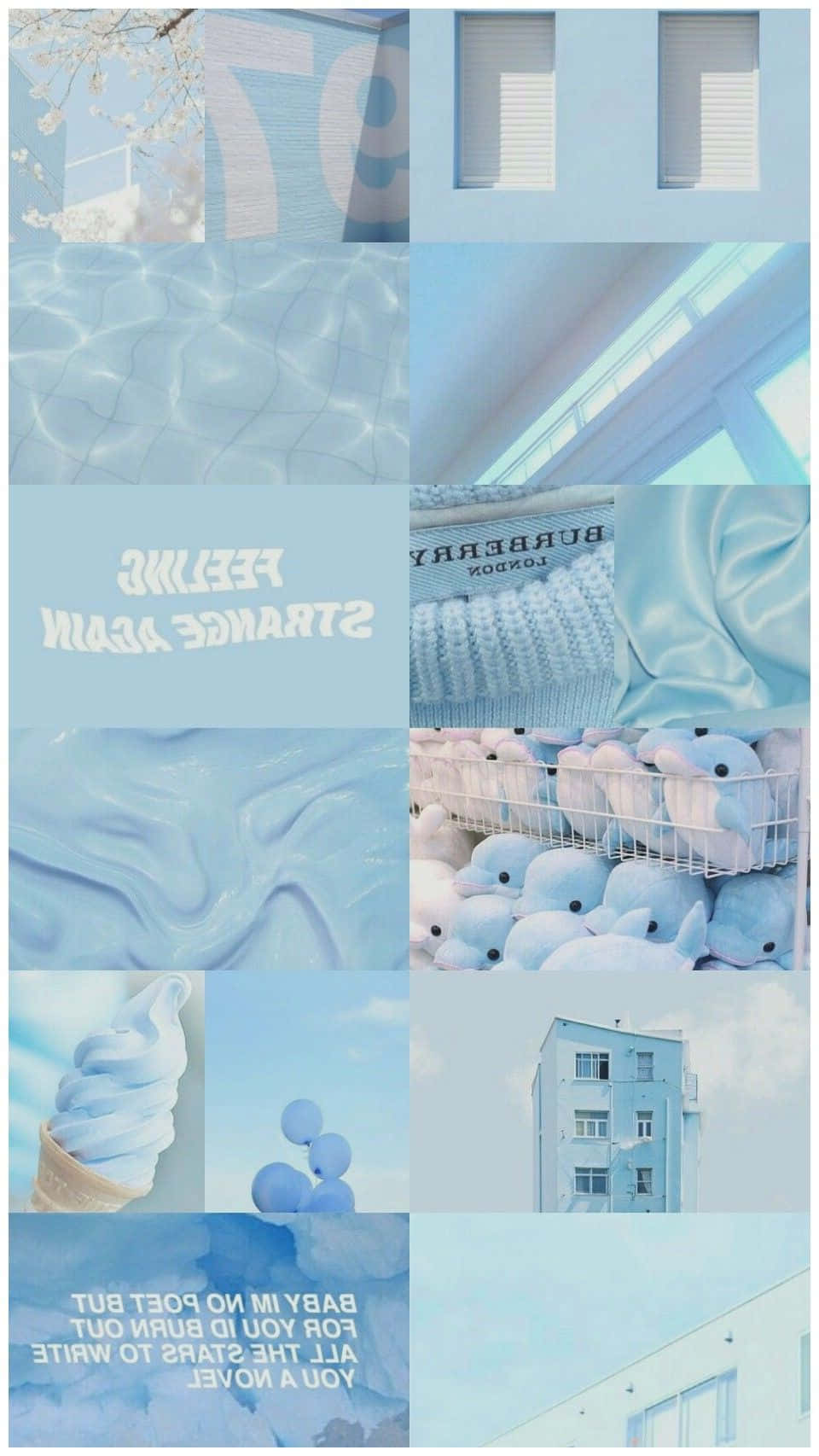 A soothing pastel blue background Wallpaper
