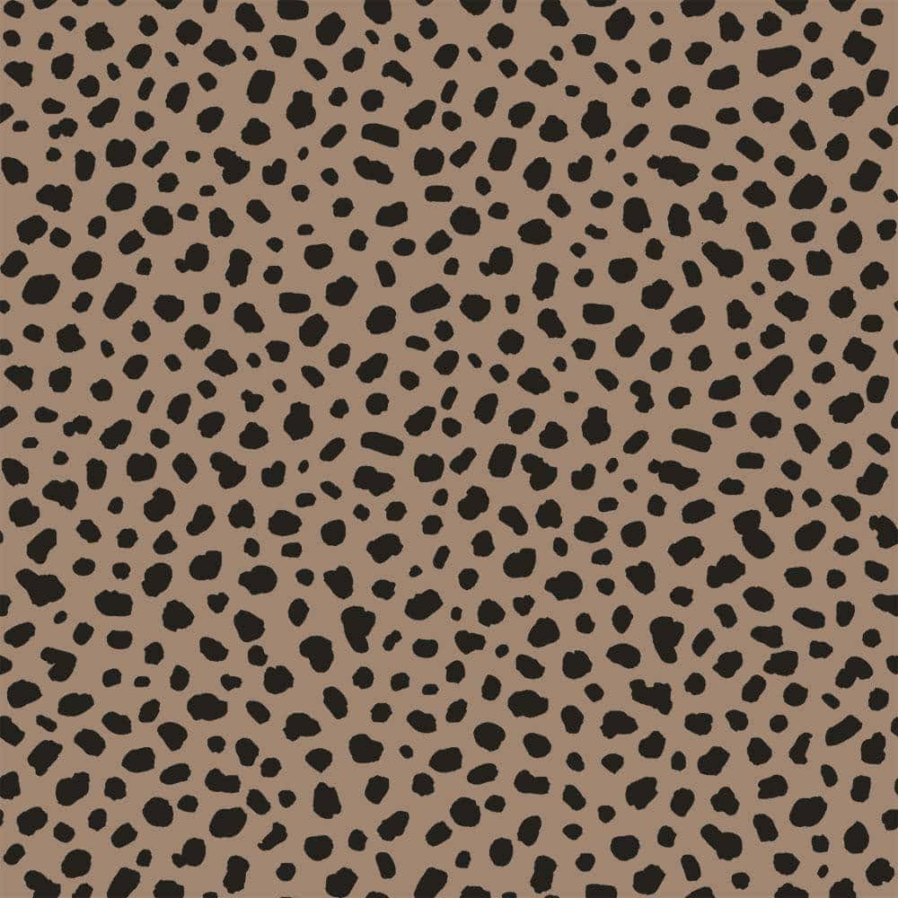 Pastelbrun sød geparde print Wallpaper