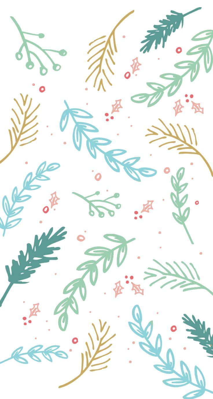Celebrate the Holidays with a Pastel Christmas Wallpaper
