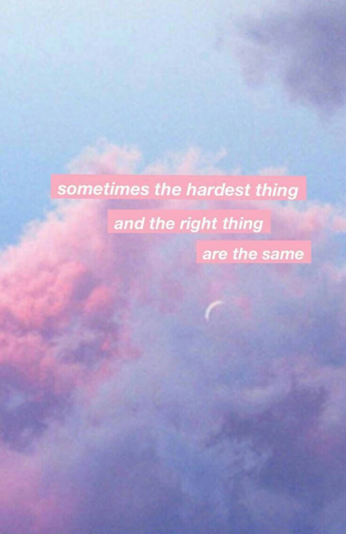 Pastel Clouds Aesthetic Quotes Tumblr Wallpaper