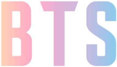 Pastel Colored B T S Logo PNG