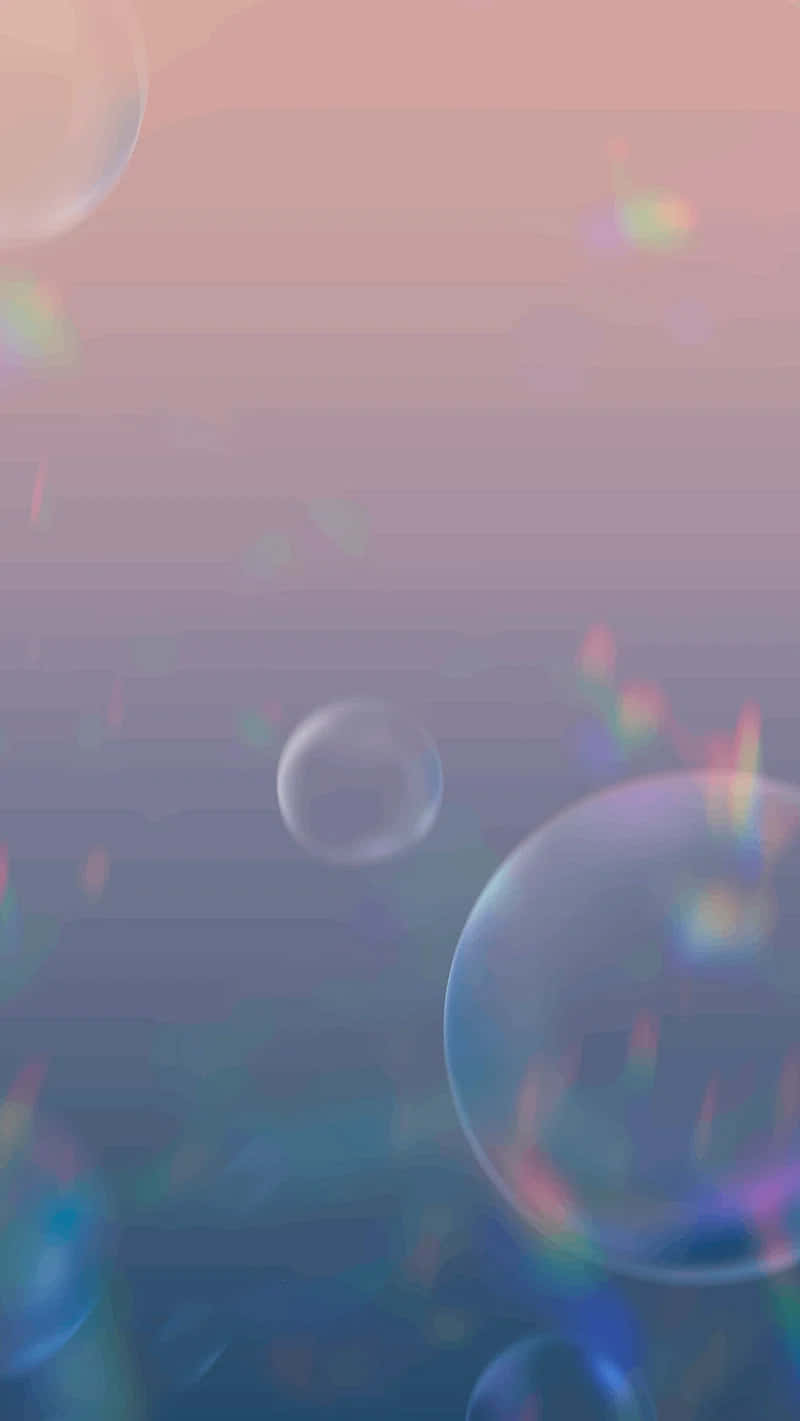 Pastel Colored Bubbles Background Wallpaper