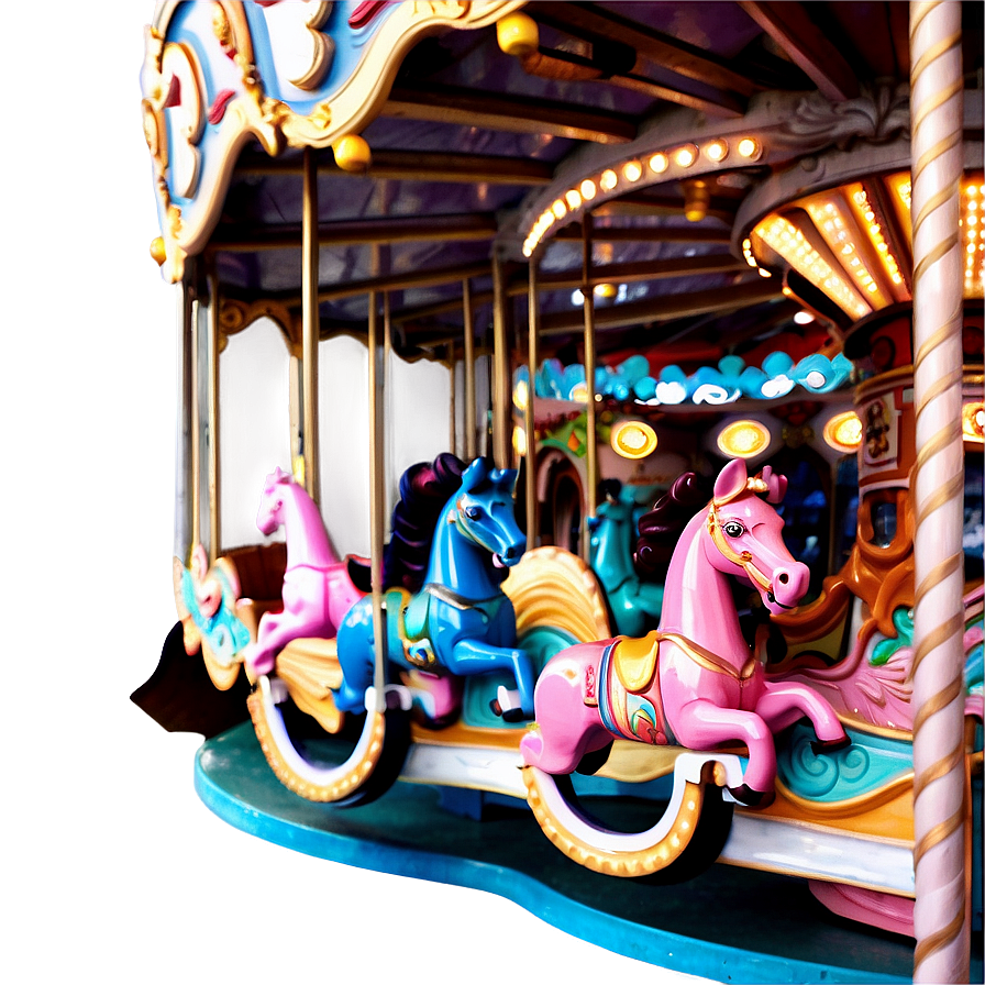 Pastel Colored Carousel Png Svg PNG